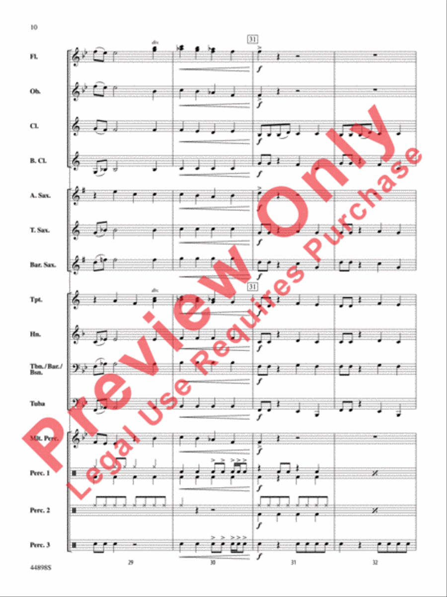 Ghostbusters (from Ghostbusters) Concert Band scores gallery preview page 11