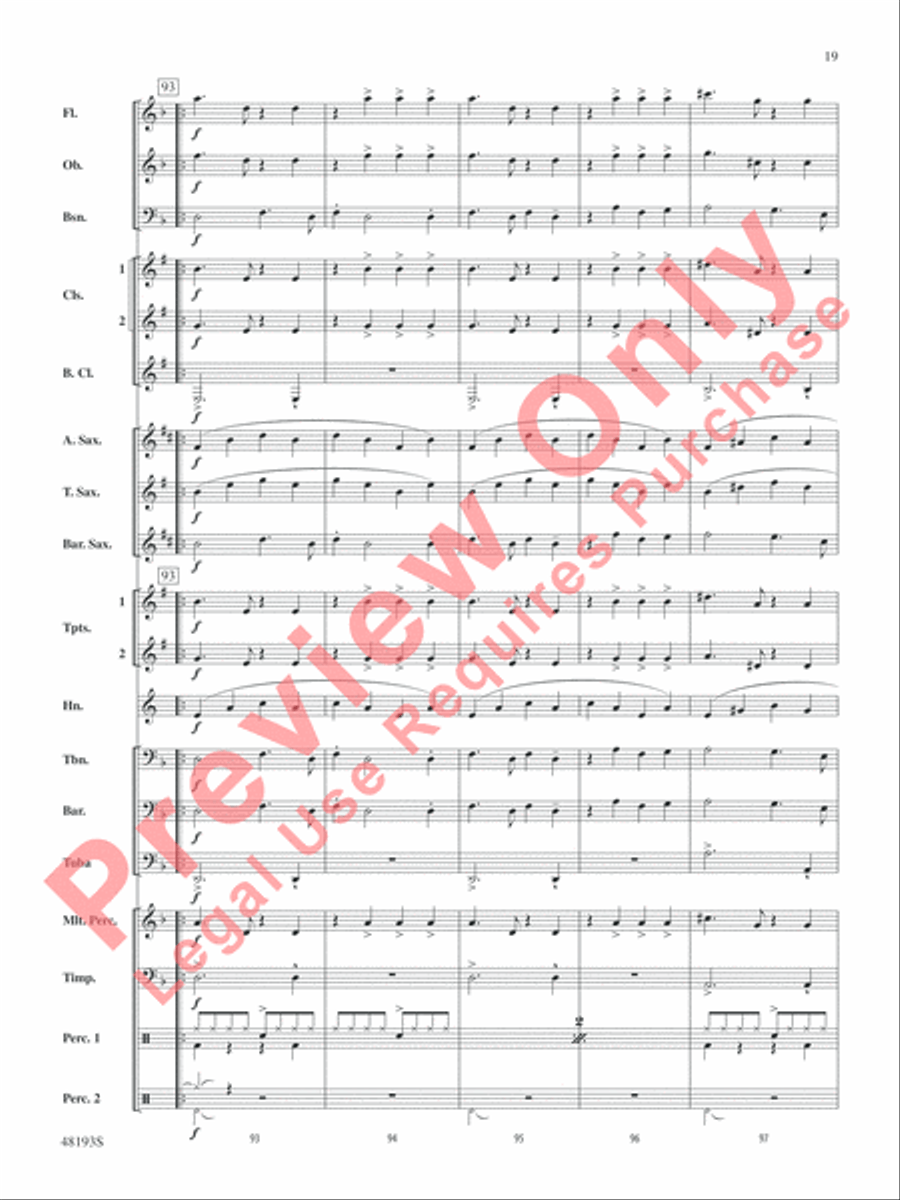 Natural Concert Band scores gallery preview page 20