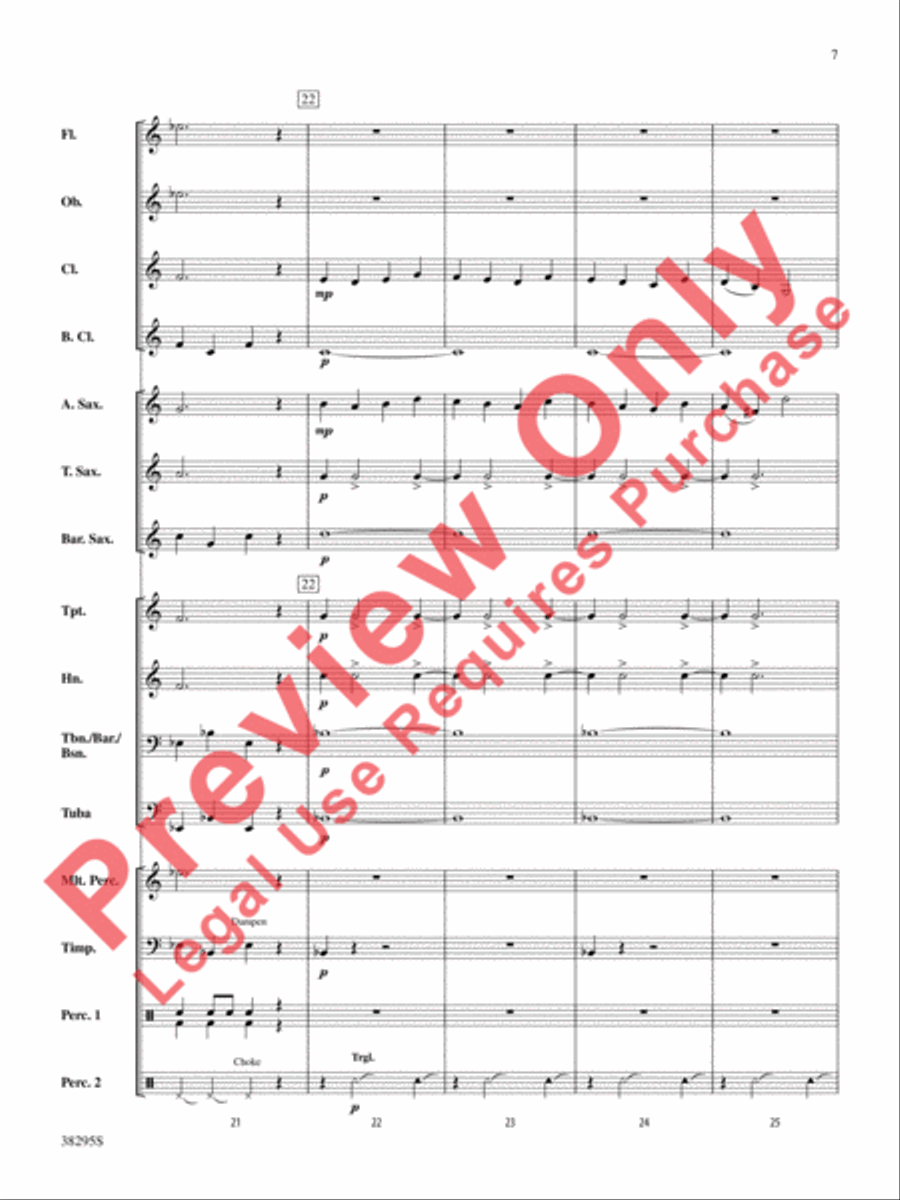 Planets in Motion Concert Band scores gallery preview page 7