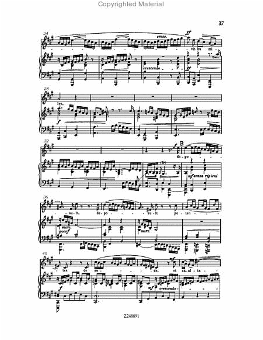 Magnificat in D major, BWV 243 Choir scores gallery preview page 37