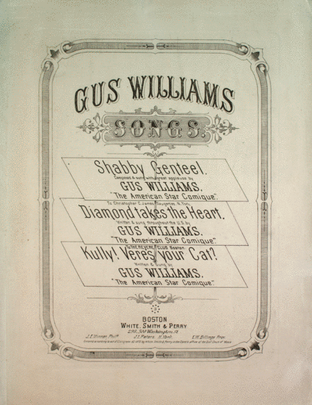 Gus Williams Songs. Shabby Genteel