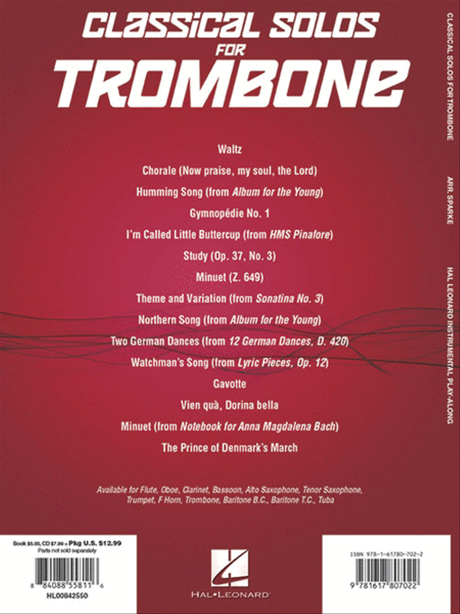 Classical Solos for Trombone Trombone Solo scores gallery preview page 6