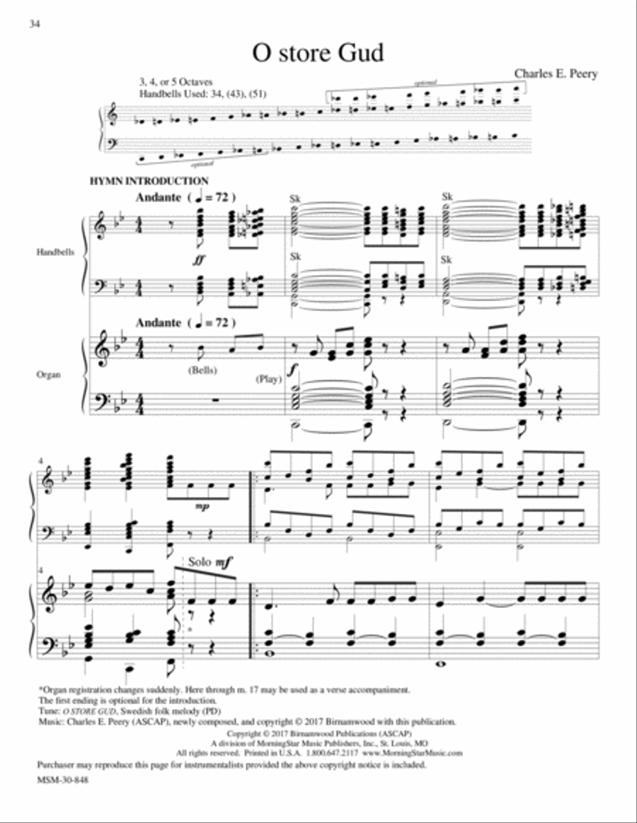 O STORE GUD from Let Praises Ring, V3 5-Octaves scores gallery preview page 1