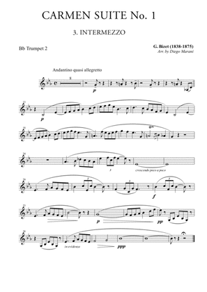 Book cover for Intermezzo from "Carmen Suite" for Brass Quintet
