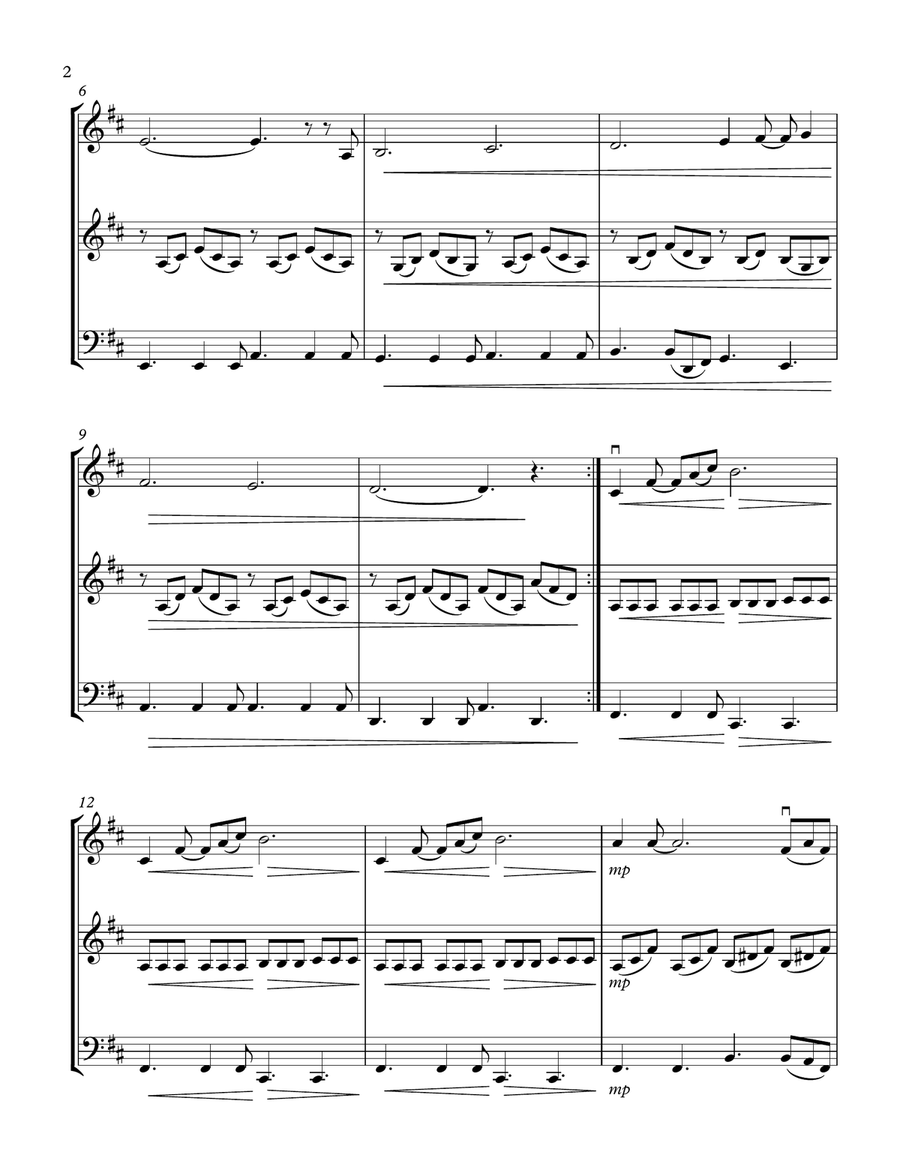 Can't Help Falling In Love String Trio scores gallery preview page 2
