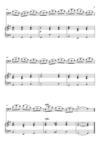 Jesu, Joy of Man's Desiring for Bassoon and Piano (Not Chords) - Score and Parts image number null