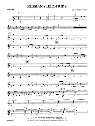 Russian Sleigh Ride: 1st Violin