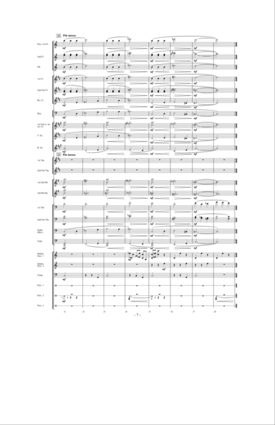 In Pursuit of Troy Concert Band scores gallery preview page 5