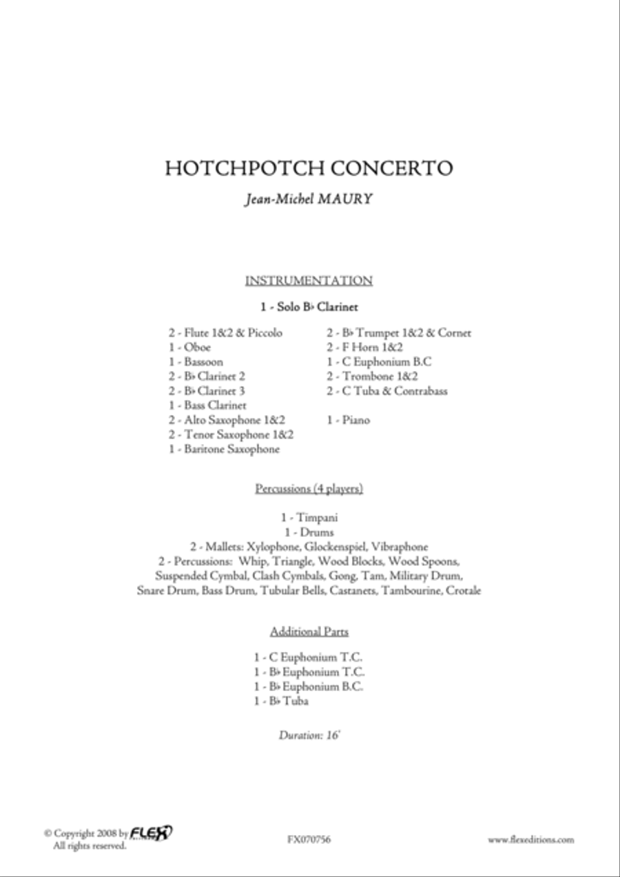Hotchpotch Concerto Concert Band scores gallery preview page 2