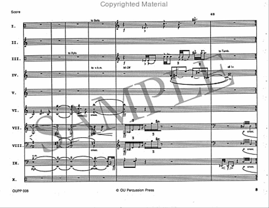 Duo Chopinesque Percussion Ensemble scores gallery preview page 9
