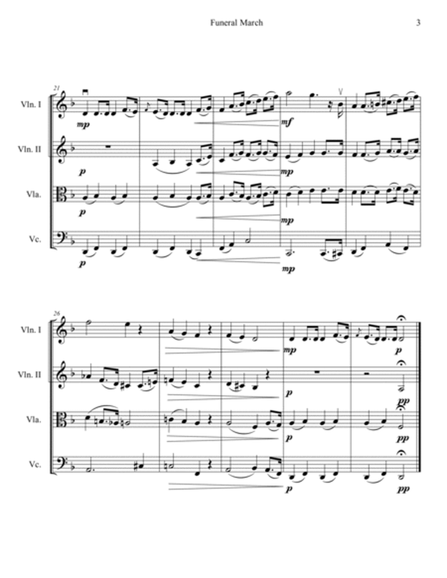 Funeral March (String Quartet) image number null