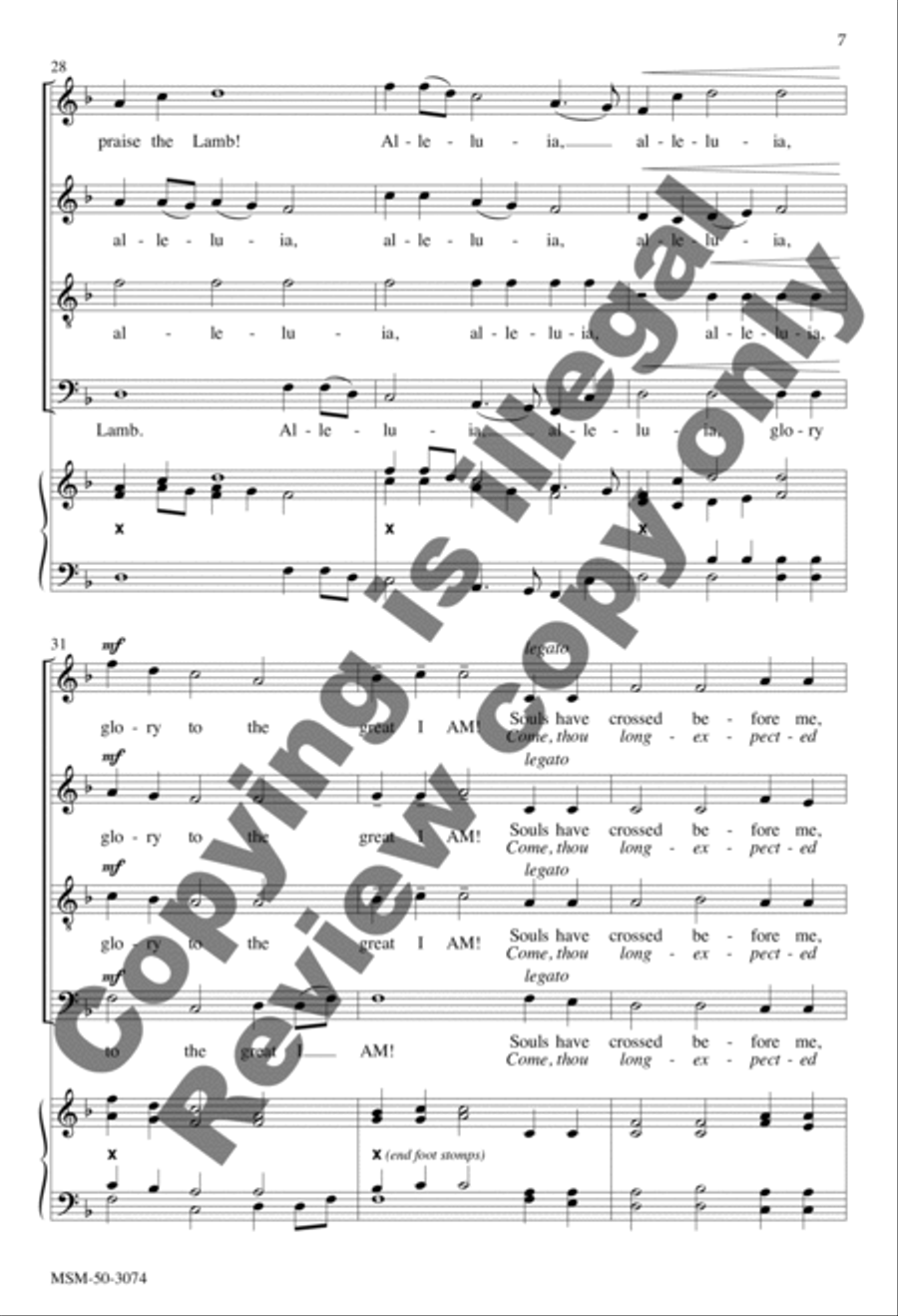 Hark! I Hear the Harps Eternal / Hark, I Hear the Harps Resounding 4-Part scores gallery preview page 7