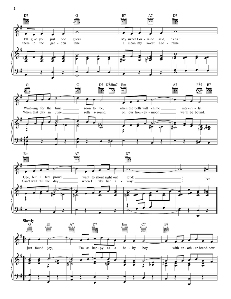 Sweet Lorraine Sweet Lorraine Guitar scores gallery preview page 2
