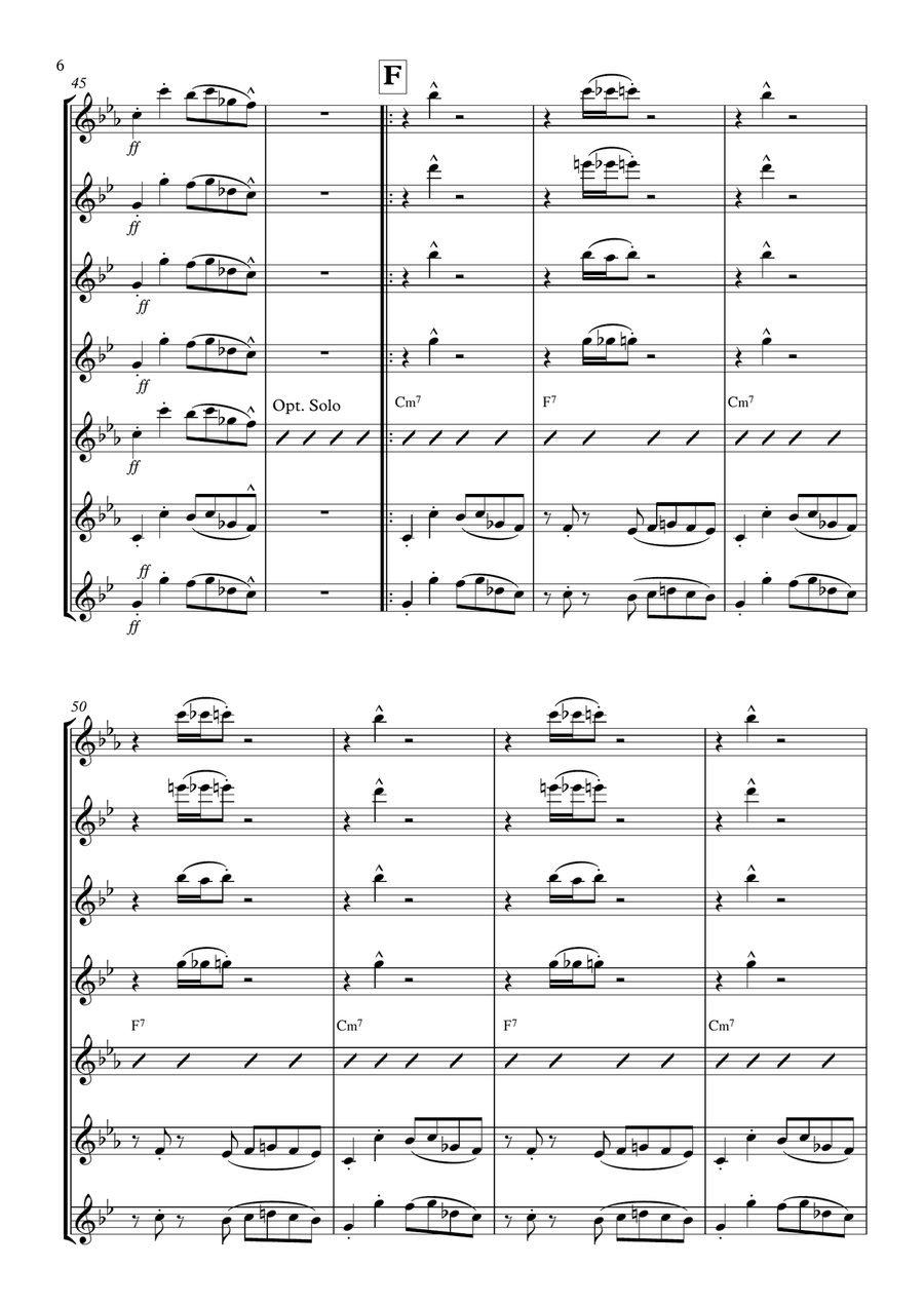 Runaway Baby Woodwind Ensemble scores gallery preview page 6