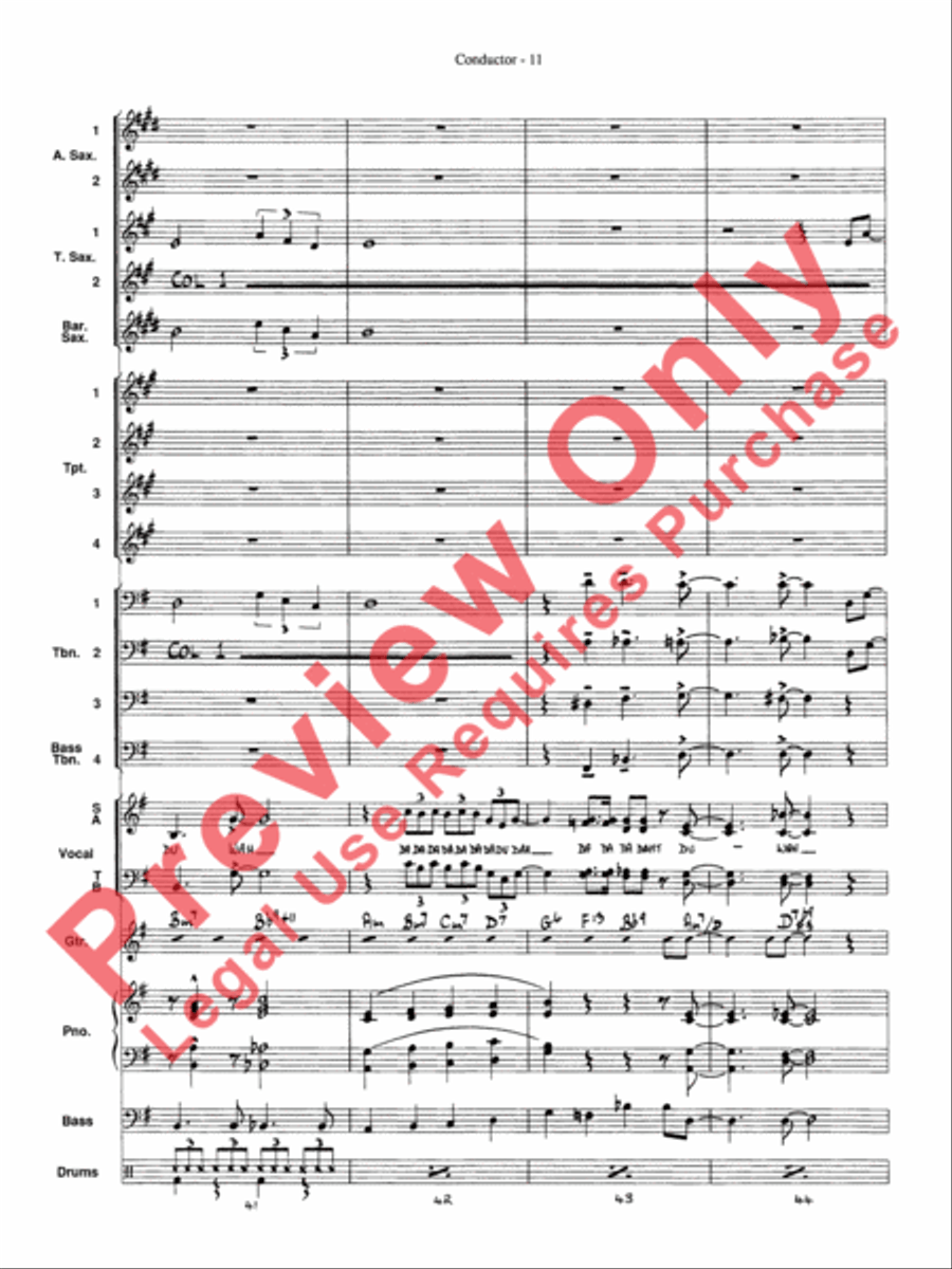 At Last Jazz Ensemble scores gallery preview page 13