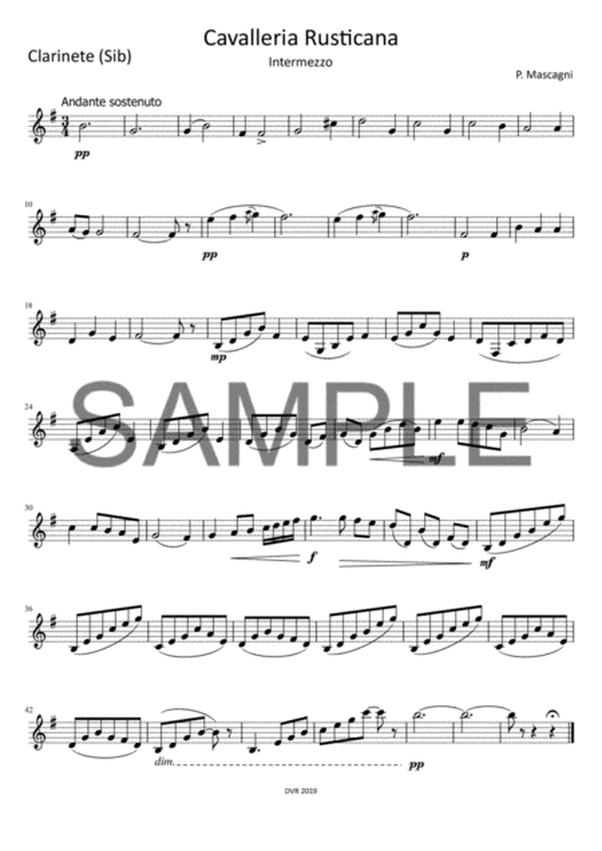 Cavalleria Rusticana - Intermezzo (Wind Quintet) image number null