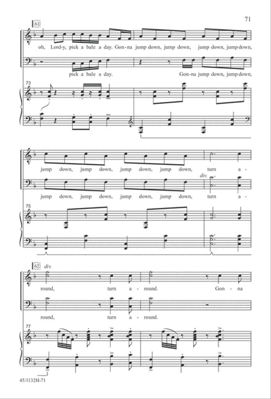 Singable Solutions for TB Choirs TB scores gallery preview page 71