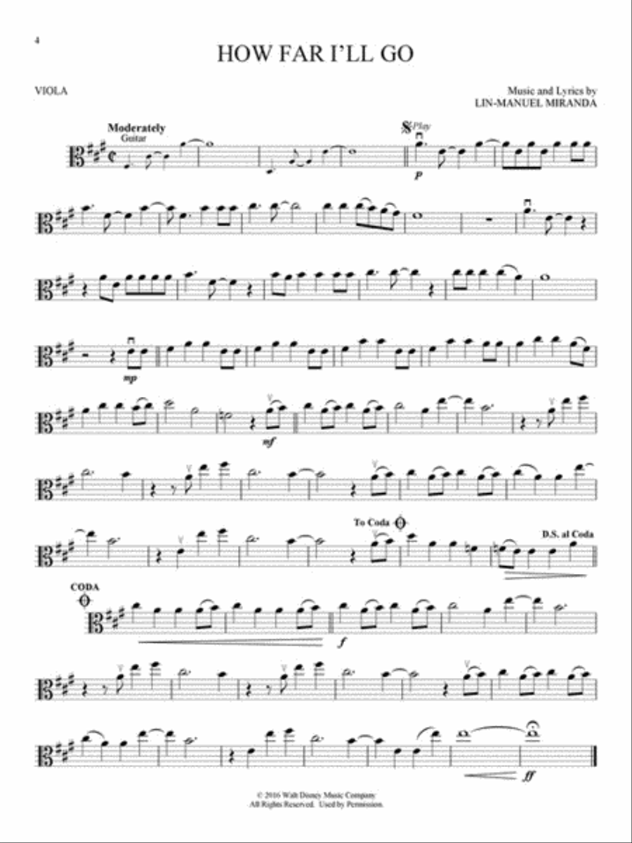 Moana Viola Solo scores gallery preview page 3