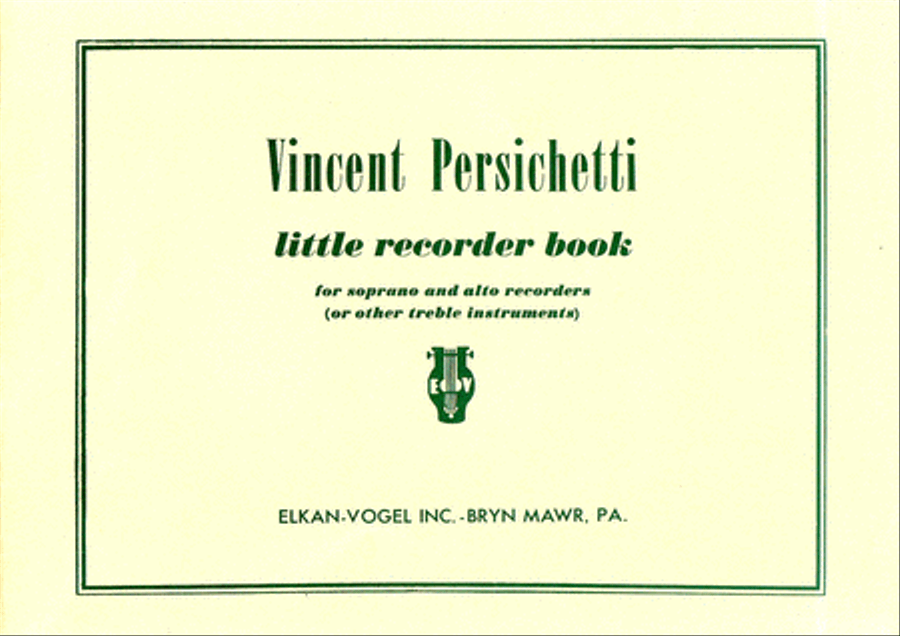 Little Recorder Book Little Recorder Book Chamber Music scores gallery preview page 1