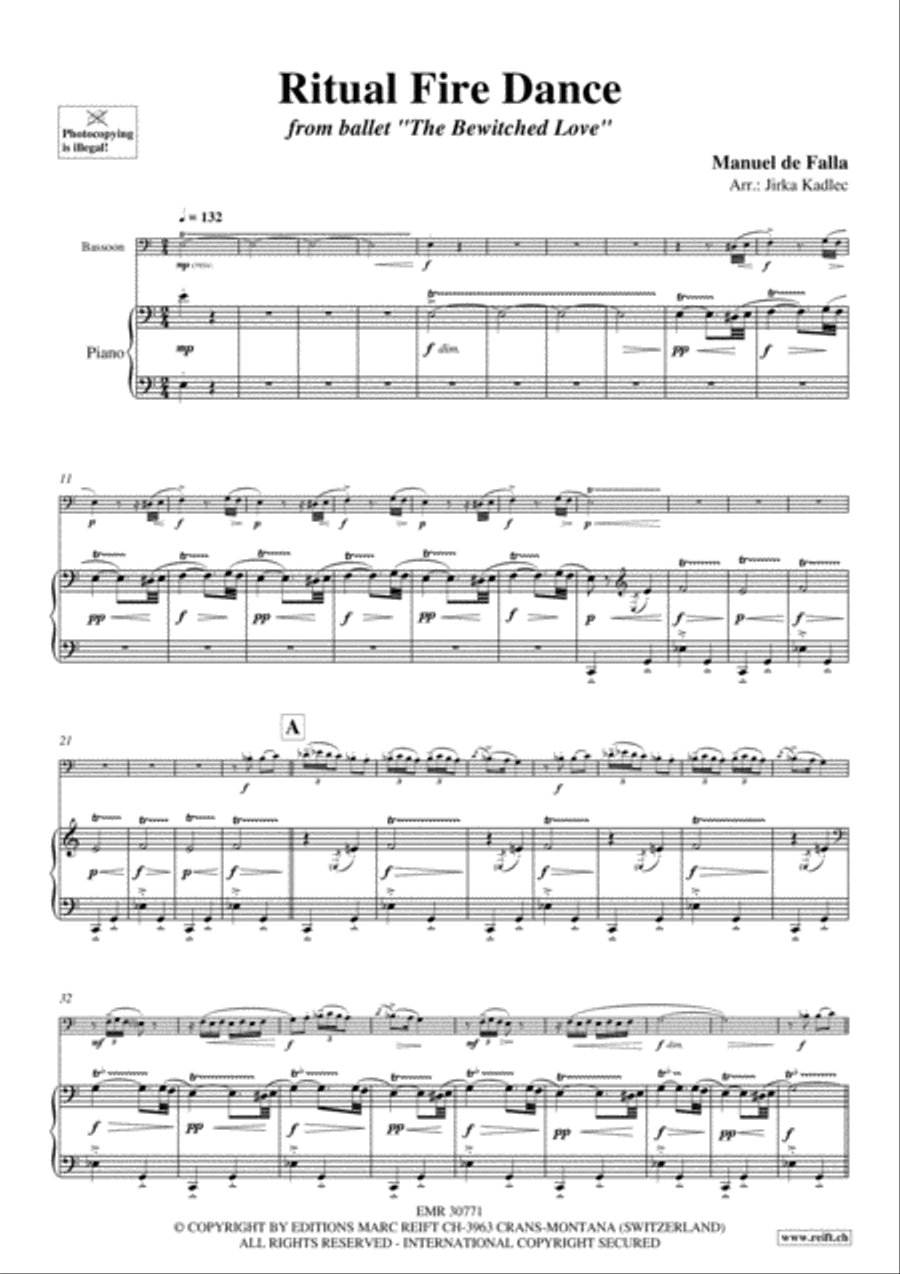 Ritual Fire Dance Ritual Fire Dance Bassoon Solo scores gallery preview page 5