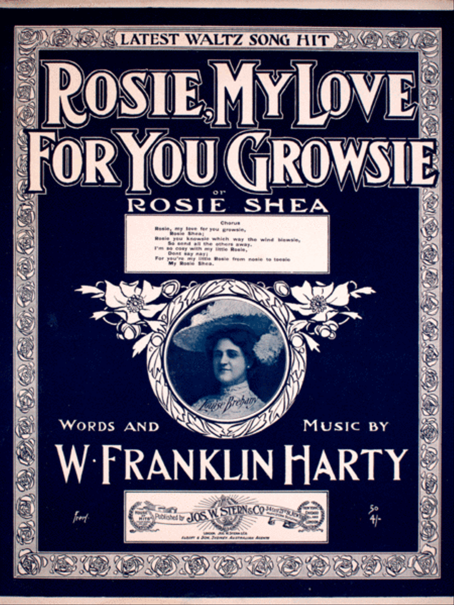 Rosie, My Love For You Growsie, or Rosie Shea Voice scores gallery preview page 1