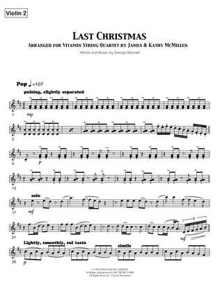 Last Christmas - Violin 2