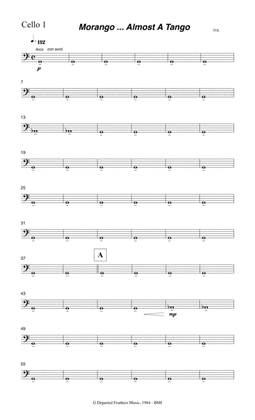 Morango ... almost a tango (1984 string orchestra) Cello 1 part