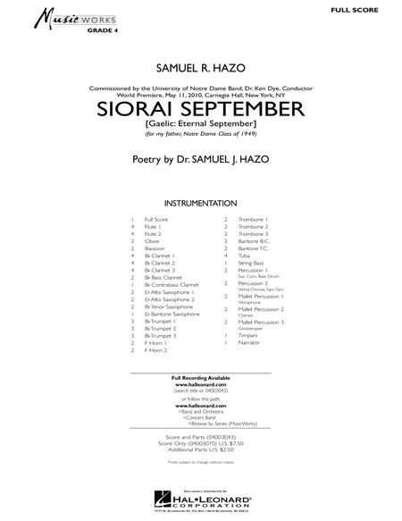 Siorai September - Full Score