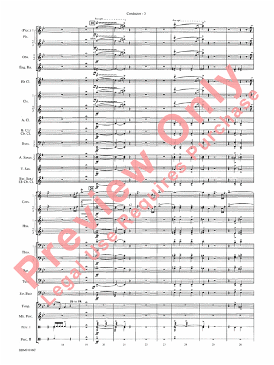 Fanfare and Allegro Concert Band scores gallery preview page 6