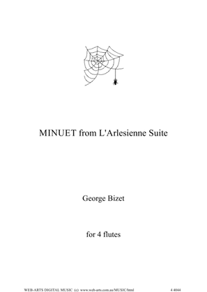 MINUET from L'Arlesienne Suite No.1 for 4 flutes - BIZET
