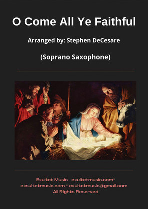 Book cover for O Come All Ye Faithful (Soprano Saxophone and Piano)