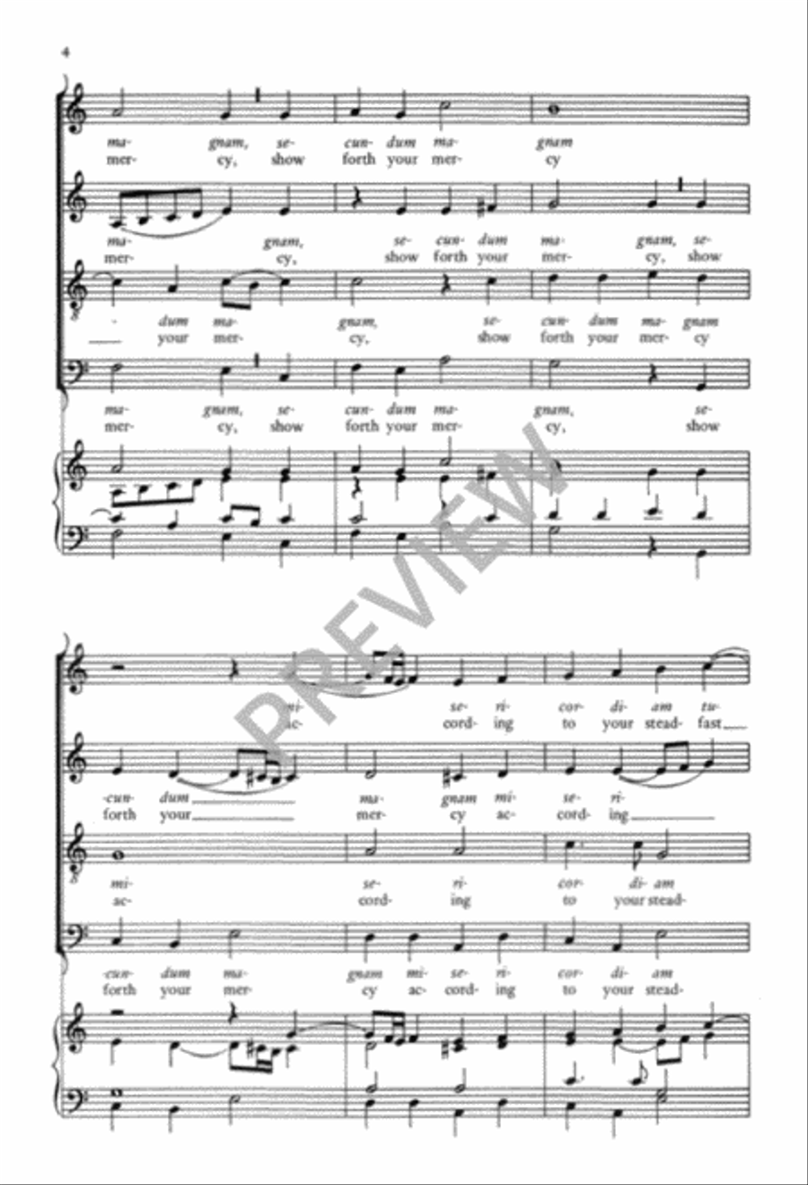 Miserere Mei 4-Part scores gallery preview page 5