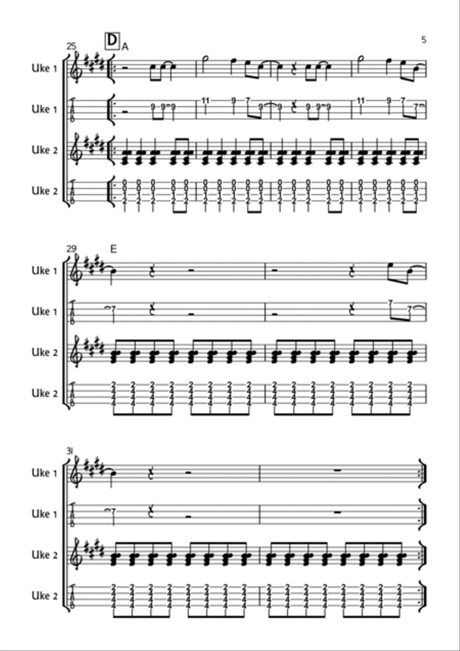 Dakota Ukulele scores gallery preview page 5