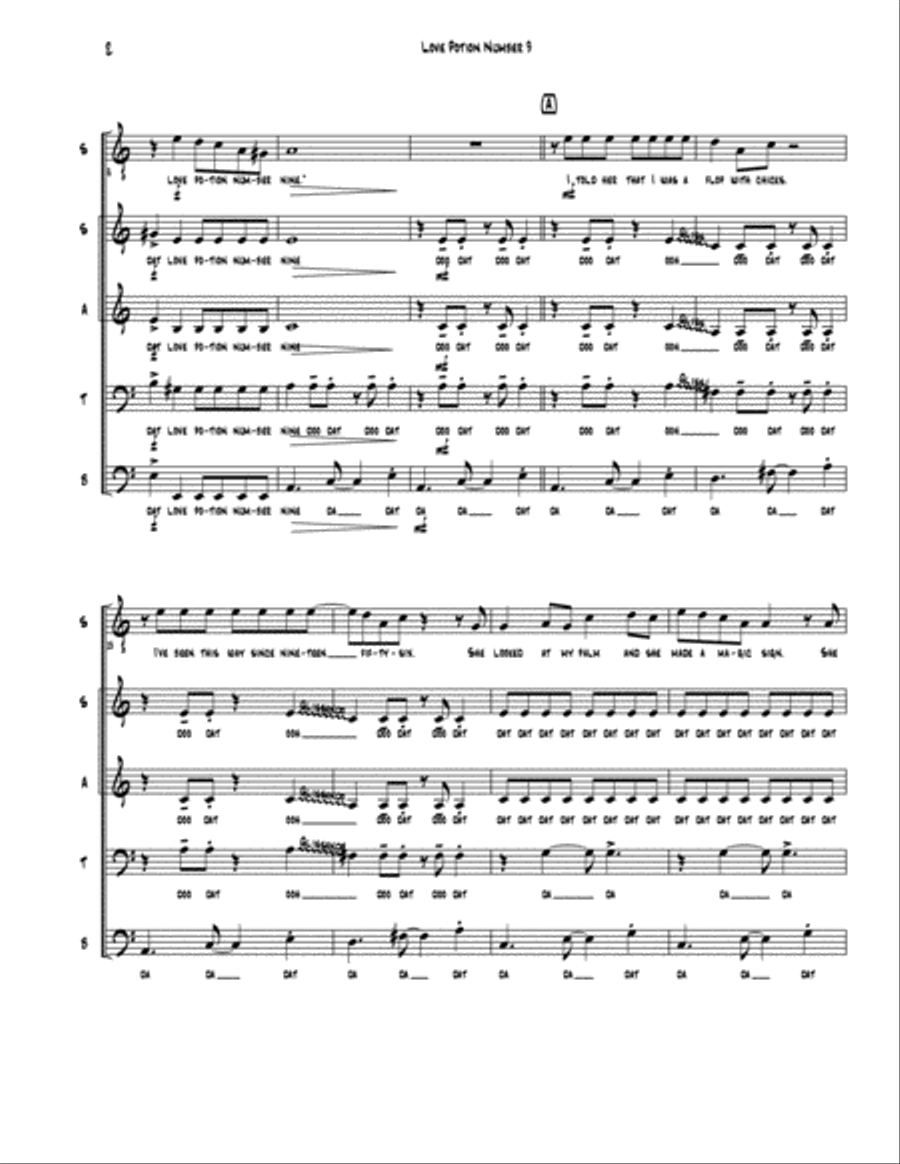 Love Potion Number 9 Divisi scores gallery preview page 2
