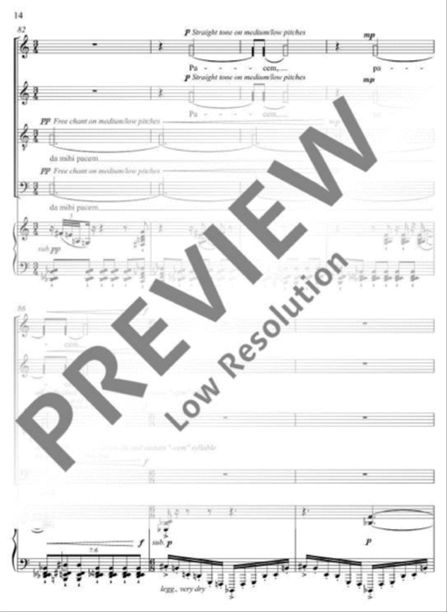 Pacem 4-Part scores gallery preview page 15