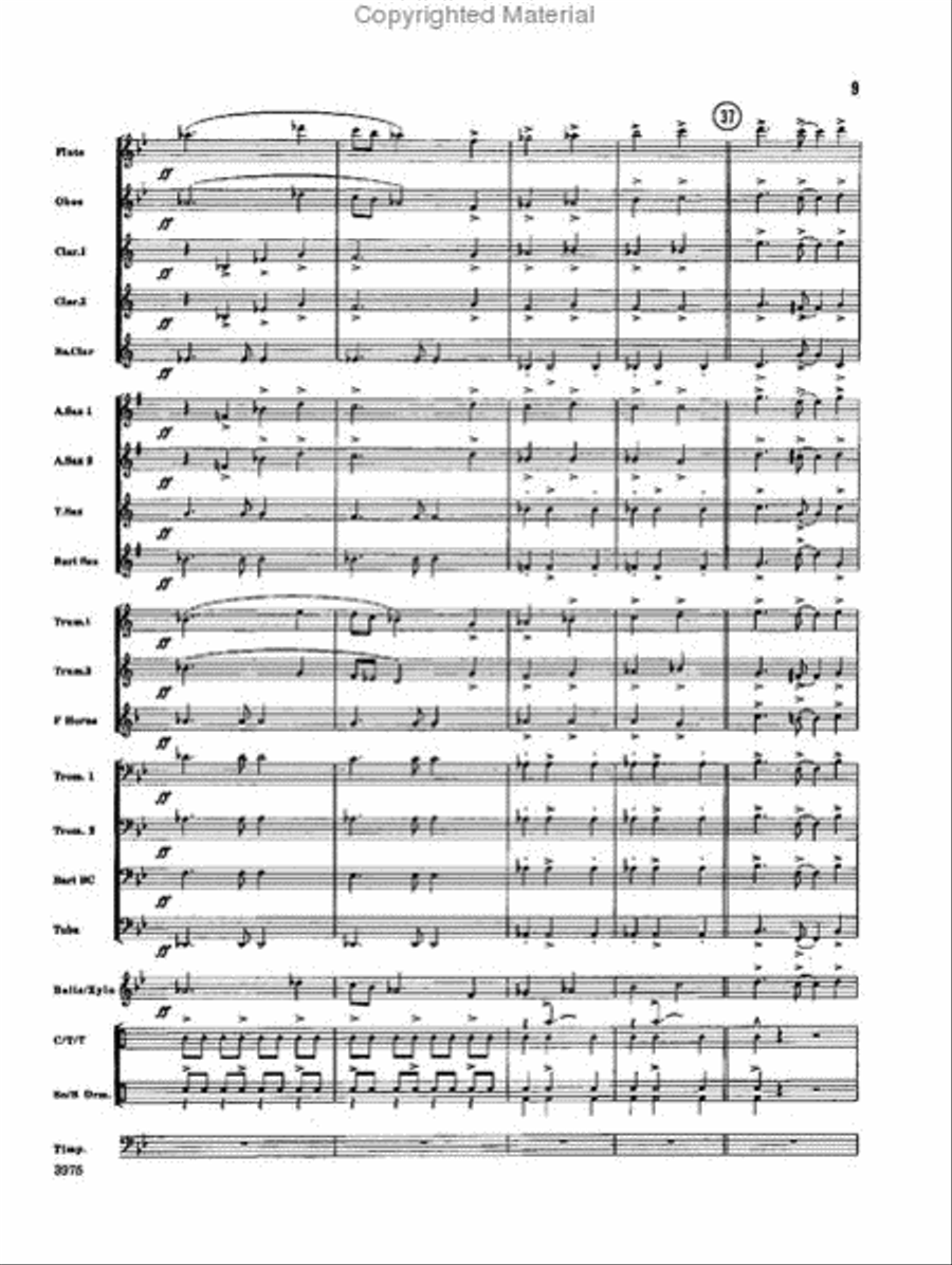 Academic Pageant Academic Pageant Concert Band scores gallery preview page 9