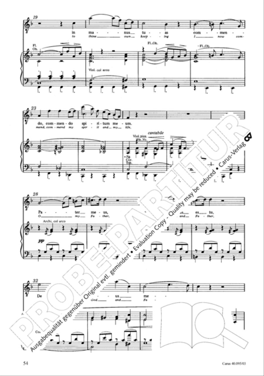 The Seven Words (Die Sieben Worte) 4-Part scores gallery preview page 55