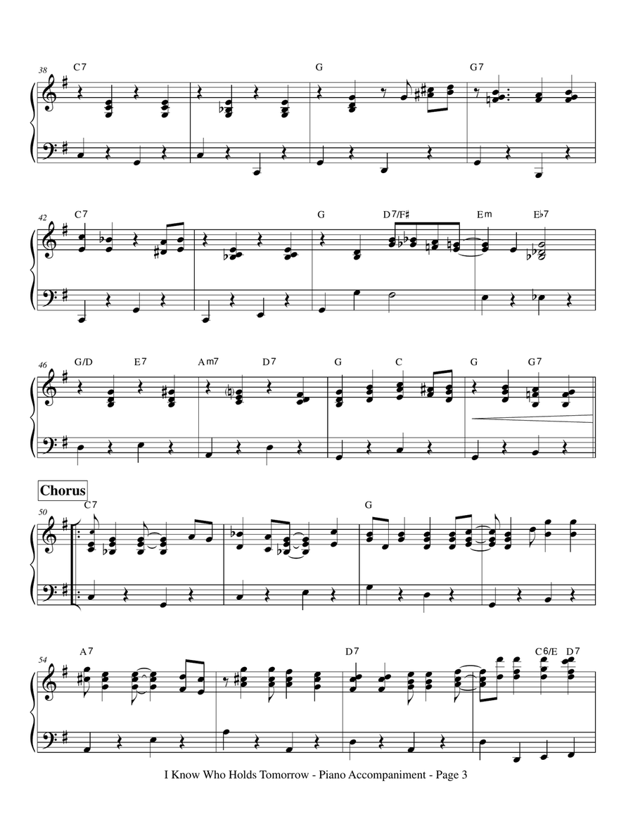 I Know Who Holds Tomorrow A Cappella scores gallery preview page 5