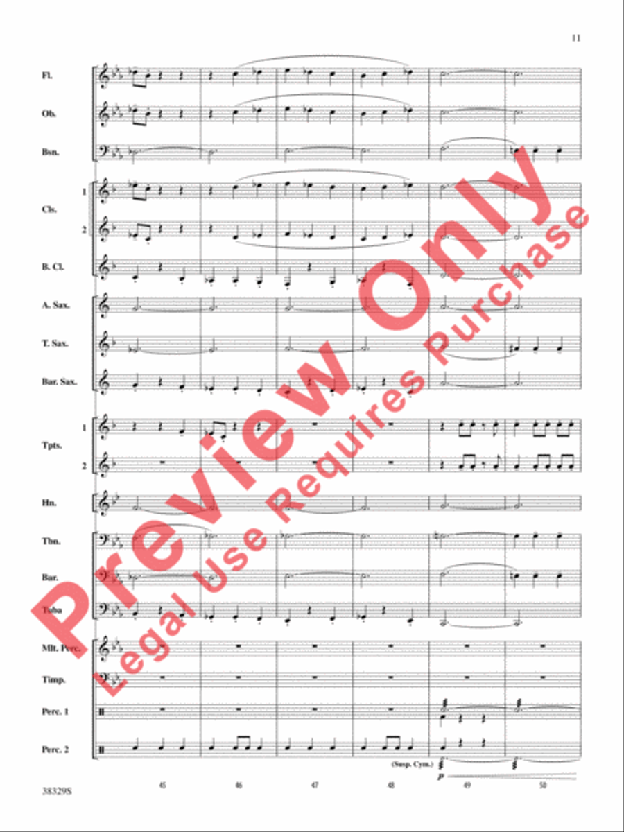 The Chase The Chase Concert Band scores gallery preview page 11