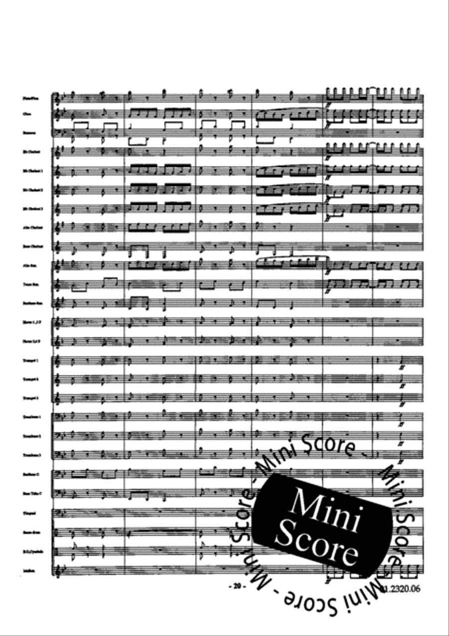 V for Victory Fanfare Band scores gallery preview page 25