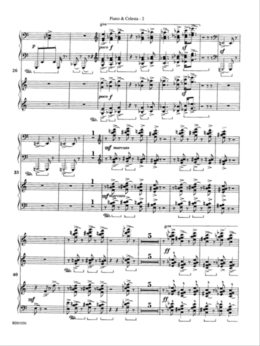 Trittico: Piano Accompaniment Concert Band scores gallery preview page 2