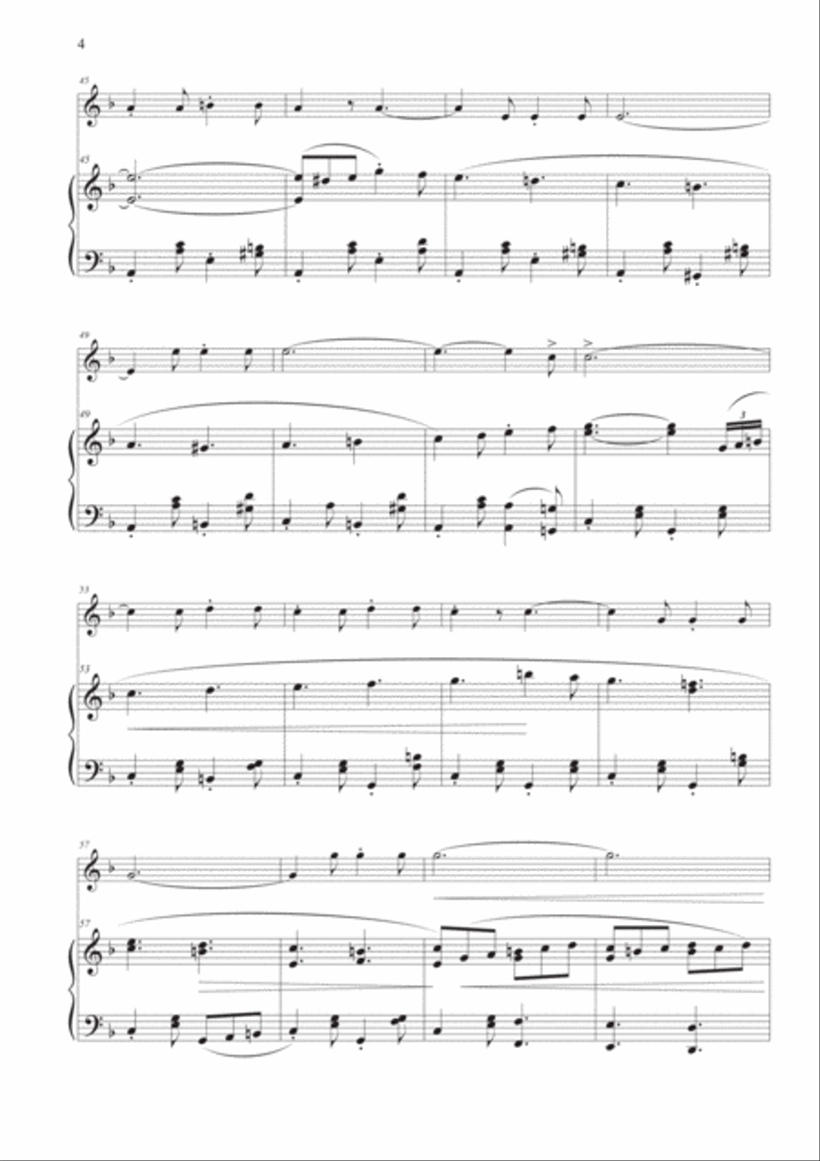 Funiculì Funiculà for Violin and Piano Violin Solo scores gallery preview page 4