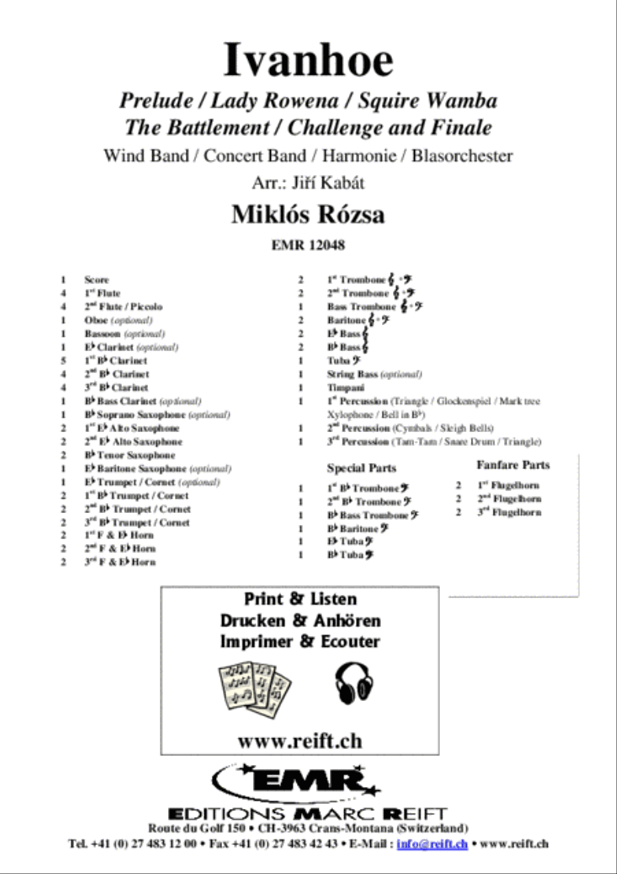 Ivanhoe Ivanhoe Concert Band scores gallery preview page 2