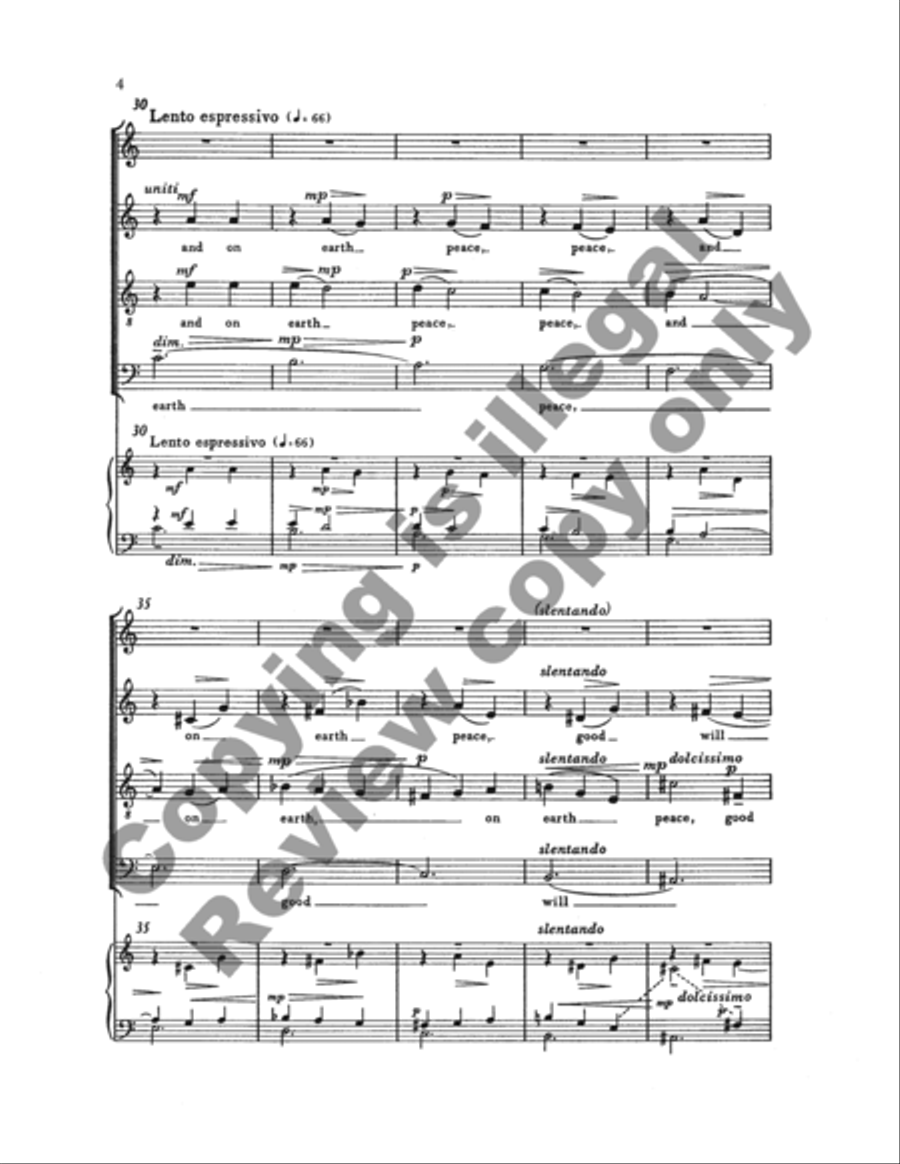 Glory to God in the Highest (Choral Score) 4-Part scores gallery preview page 12