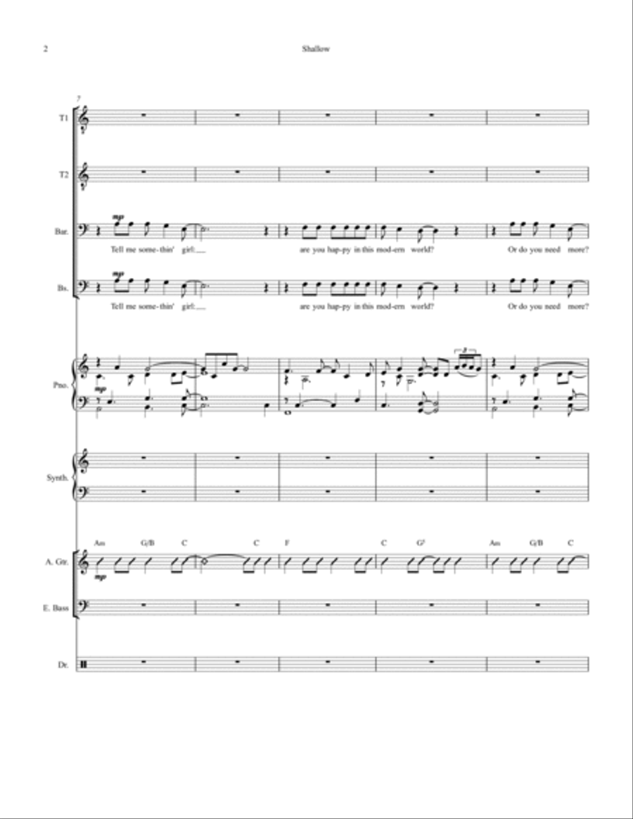 Shallow Small Ensemble scores gallery preview page 2