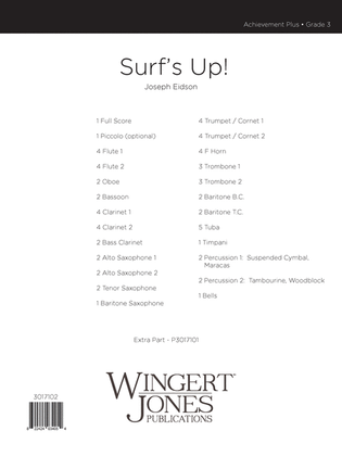 Surf's Up! - Full Score