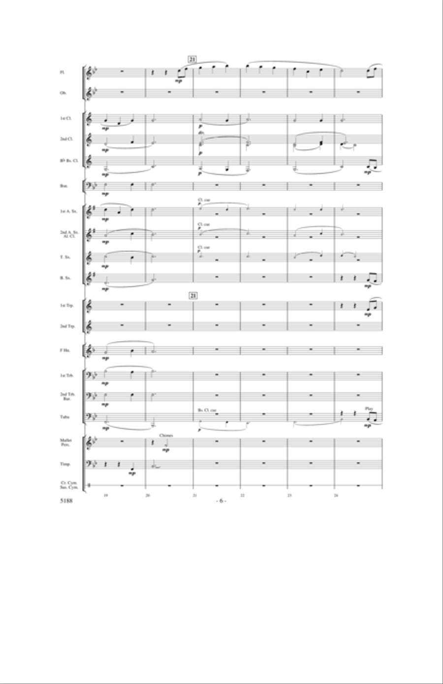 A Song of Hope A Song of Hope Concert Band scores gallery preview page 5