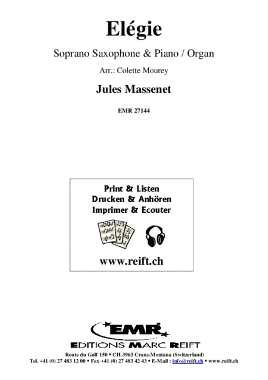 Elegie Soprano Saxophone scores gallery preview page 2