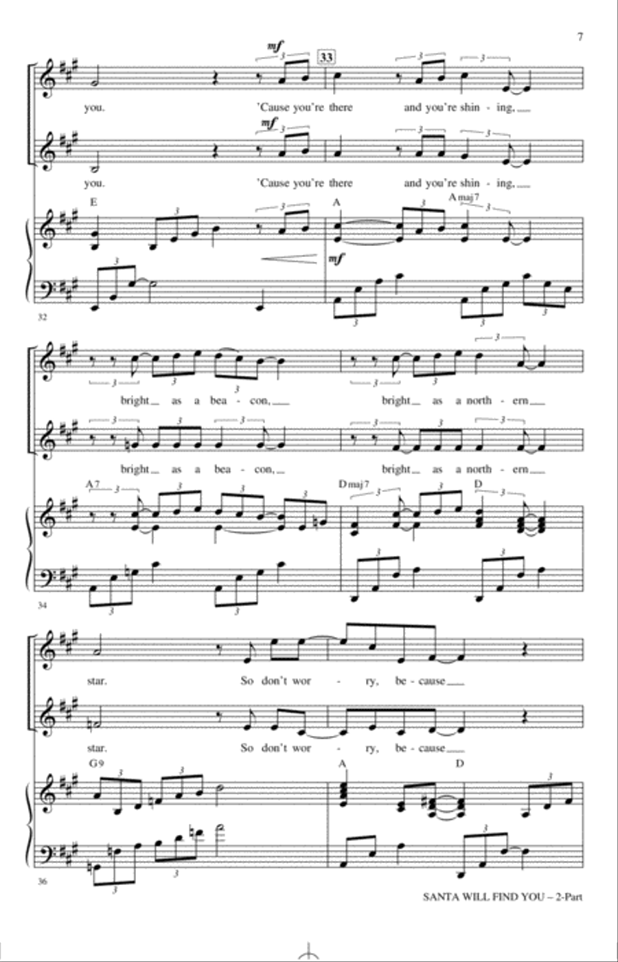 Santa Will Find You Santa Will Find You 2-Part scores gallery preview page 6