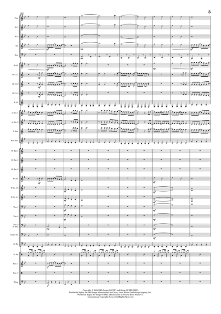Fairy Godmother Song Concert Band scores gallery preview page 3
